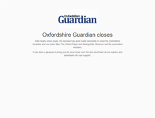 Tablet Screenshot of oxfordshireguardian.co.uk
